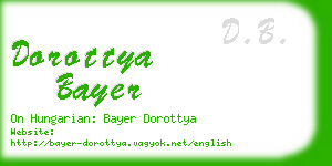 dorottya bayer business card